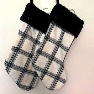 NWOT plaid flannel Christmas stockings